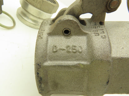 Dixon D-250 Camlock 2-1/2" Cam & Groove Coupler x Adapter Female NPT Lot of 2