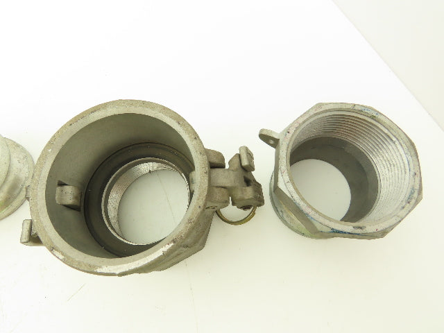 Dixon D-250 Camlock 2-1/2" Cam & Groove Coupler x Adapter Female NPT Lot of 2