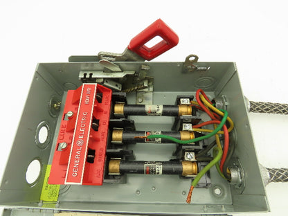 GE TH3361 Safety Switch Electrical Box 30A 600V 20HP 3PH Hubbell Pigtails