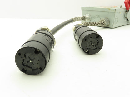 GE TH3361 Safety Switch Electrical Box 30A 600V 20HP 3PH Hubbell Pigtails