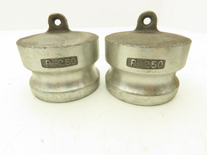 Dixon D-250 Camlock 2-1/2" Cam & Groove Coupler Female NPT w/Dust Cap Lot of 2