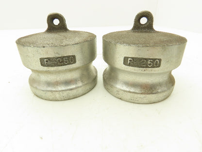Dixon D-250 Camlock 2-1/2" Cam & Groove Coupler Female NPT w/Dust Cap Lot of 2