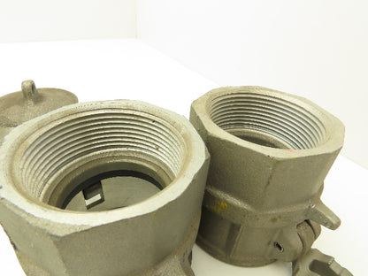 Dixon D-250 Camlock 2-1/2" Cam & Groove Coupler Female NPT w/Dust Cap Lot of 2