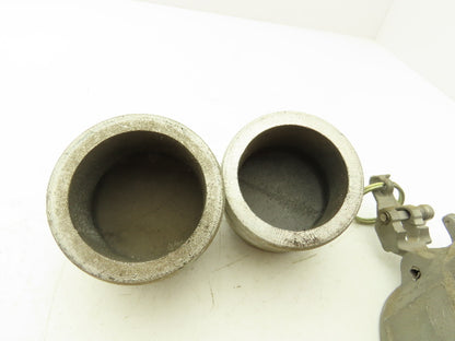 Dixon D-250 Camlock 2-1/2" Cam & Groove Coupler Female NPT w/Dust Cap Lot of 2