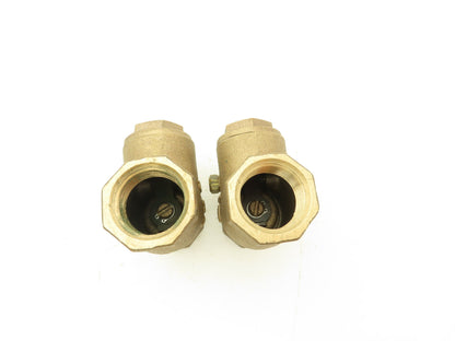 Nibco 1" FNPT Bronze Swing Check Valve T-Pattern Female Threaded  Lot of 2