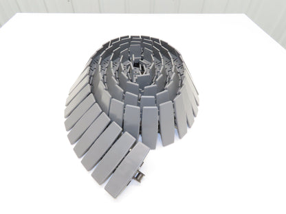 Rexnord D1873TK4.5 4.5" TableTop Conveyor Chain 10' Gray Side Flexing