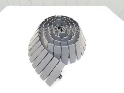 Rexnord D1873TK4.5 4.5" TableTop Conveyor Chain 10' Gray Side Flexing