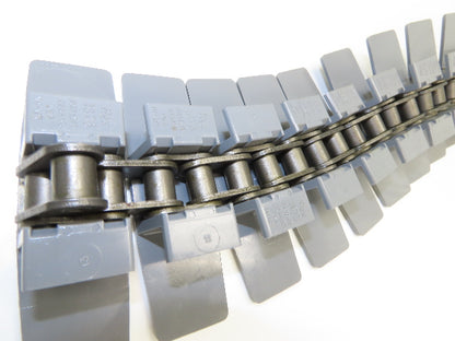 Rexnord D1873TK4.5 4.5" TableTop Conveyor Chain 10' Gray Side Flexing
