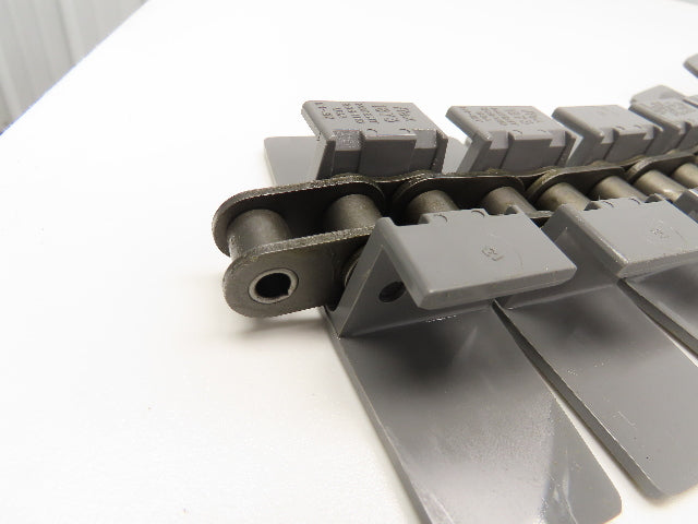 Rexnord D1873TK4.5 4.5" TableTop Conveyor Chain 10' Gray Side Flexing