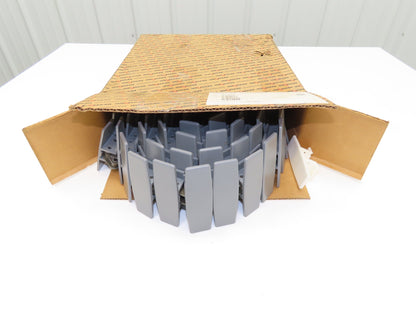 Rexnord D1873TK4.5 4.5" TableTop Conveyor Chain 10' Gray Side Flexing