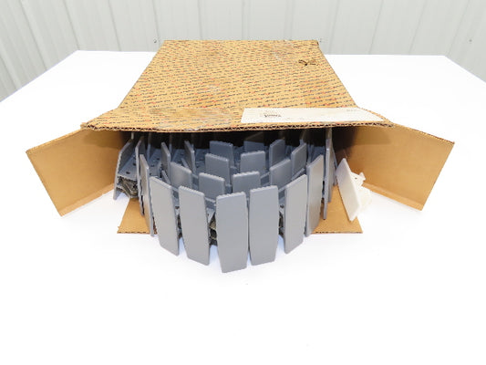 Rexnord D1873TK4.5 4.5" TableTop Conveyor Chain 10' Gray Side Flexing