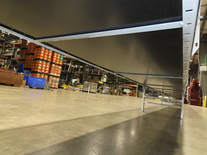 Hytrol BPC 37"x 78' Slider Bed Conveyor Parcel Belt 3Hp 480V Center Drive 155fpm