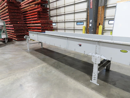 Hytrol BPC 37"x 78' Slider Bed Conveyor Parcel Belt 3Hp 480V Center Drive 155fpm