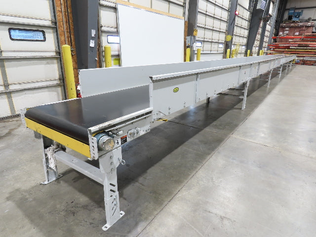 Hytrol BPC 37"x 78' Slider Bed Conveyor Parcel Belt 3Hp 480V Center Drive 155fpm