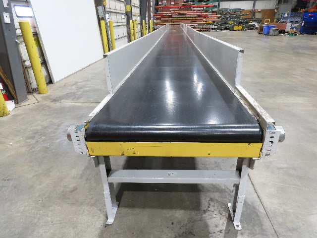 Hytrol BPC 37"x 78' Slider Bed Conveyor Parcel Belt 3Hp 480V Center Drive 155fpm
