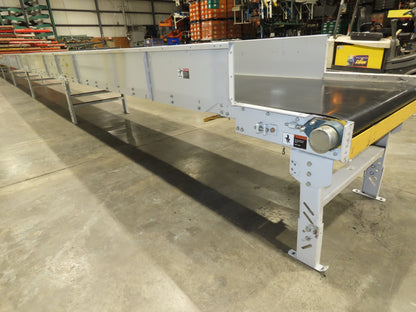 Hytrol BPC 37"x 78' Slider Bed Conveyor Parcel Belt 3Hp 480V Center Drive 155fpm
