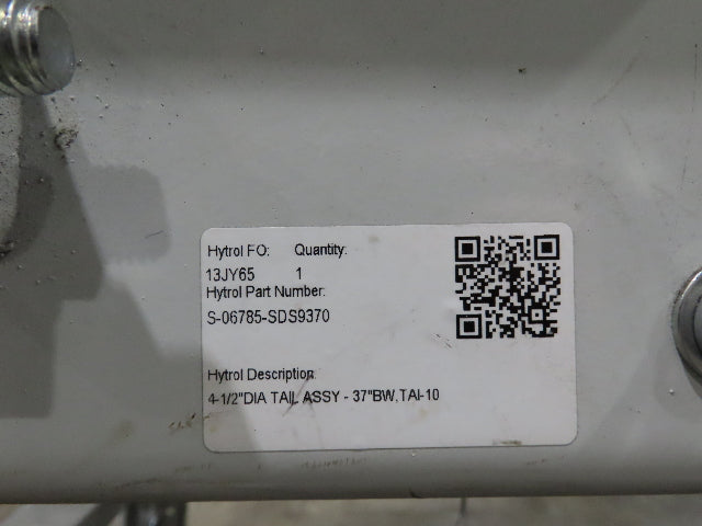 Hytrol BPC 37"x 78' Slider Bed Conveyor Parcel Belt 3Hp 480V Center Drive 155fpm