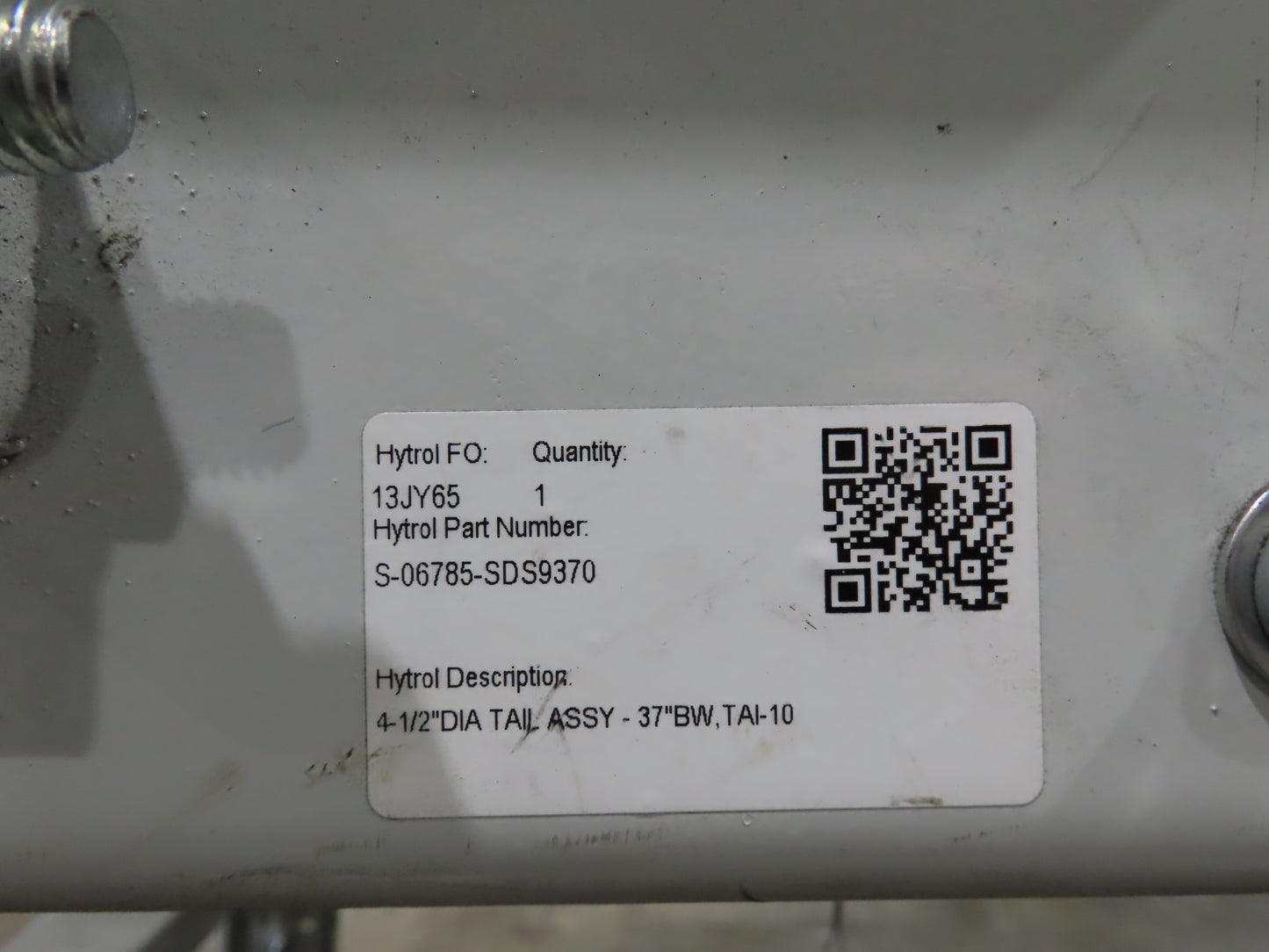 Hytrol BPC 37"x 78' Slider Bed Conveyor Parcel Belt 3Hp 480V Center Drive 155fpm