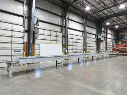 Hytrol BPC 37"x 78' Slider Bed Conveyor Parcel Belt 3Hp 480V Center Drive 155fpm