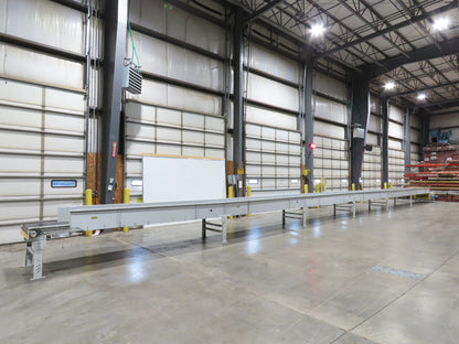 Hytrol BPC 37"x 78' Slider Bed Conveyor Parcel Belt 3Hp 480V Center Drive 155fpm