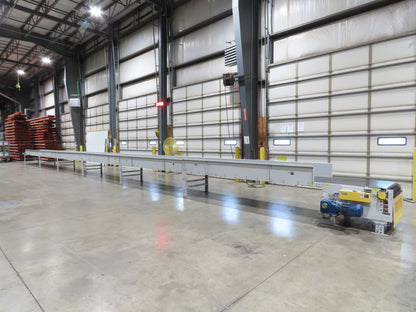 Hytrol BPC 37"x 78' Slider Bed Conveyor Parcel Belt 3Hp 480V Center Drive 155fpm