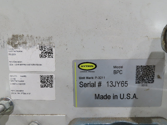 Hytrol BPC 37"x 78' Slider Bed Conveyor Parcel Belt 3Hp 480V Center Drive 155fpm