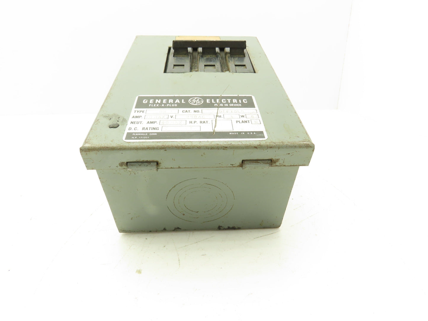 GE DFPTQL4 3-Pole Circuit Breaker Flex-a-Plug 240VAC 3P4W 50A Max