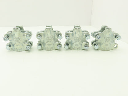 Dixon Boss BU24 1-1/2" Hose Clamp 4-Bolt 2 Grip Fingers  Lot of 4
