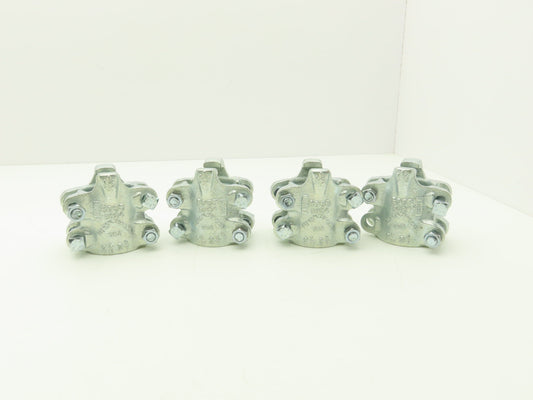 Dixon Boss BU24 1-1/2" Hose Clamp 4-Bolt 2 Grip Fingers  Lot of 4