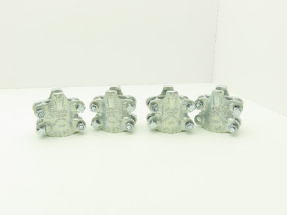 Dixon Boss BU24 1-1/2" Hose Clamp 4-Bolt 2 Grip Fingers  Lot of 4