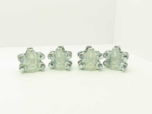 Dixon Boss BU24 1-1/2" Hose Clamp 4-Bolt 2 Grip Fingers  Lot of 4