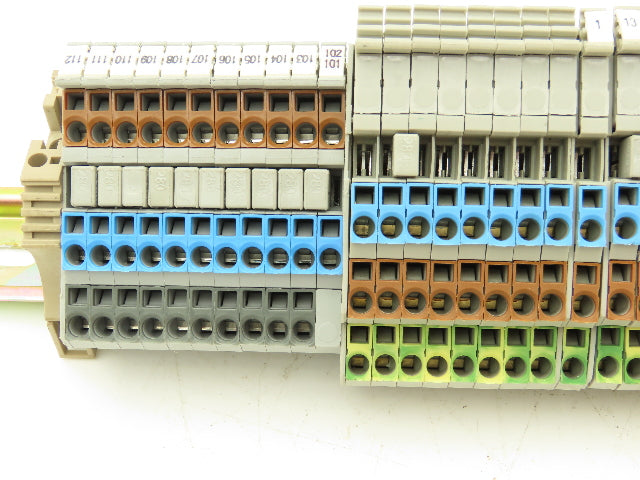 Wago 280 4-Wire 20A Grounding Terminal 380V 2.5mm² 20A DIN Rail 31" Lot of 64
