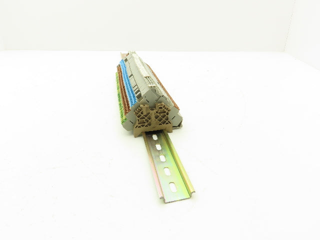 Wago 280 4-Wire 20A Grounding Terminal 380V 2.5mm² 20A DIN Rail 31" Lot of 64
