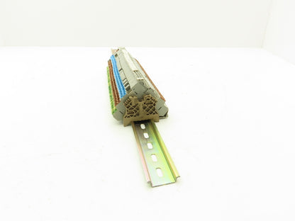 Wago 280 4-Wire 20A Grounding Terminal 380V 2.5mm² 20A DIN Rail 31" Lot of 64