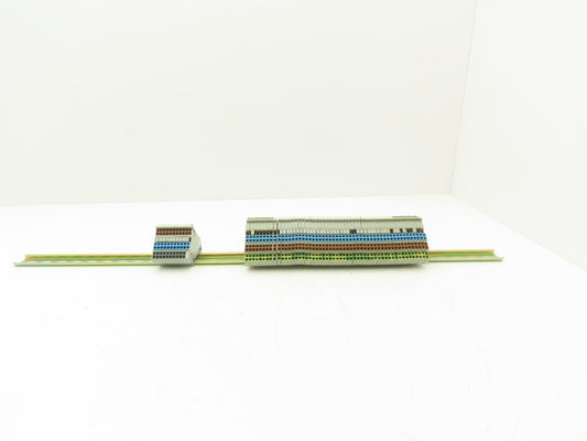 Wago 280 4-Wire 20A Grounding Terminal 380V 2.5mm² 20A DIN Rail 31" Lot of 64