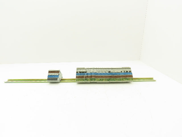 Wago 280 4-Wire 20A Grounding Terminal 380V 2.5mm² 20A DIN Rail 31" Lot of 64