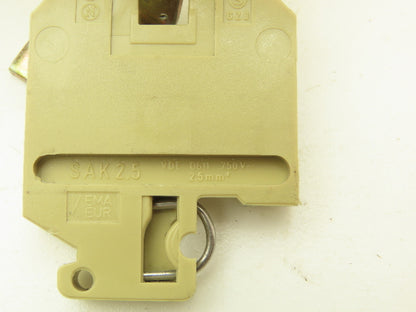 Weidmuller SAK 2.5mm² 750V Terminal DIN Rail 46.5" Lot of 172