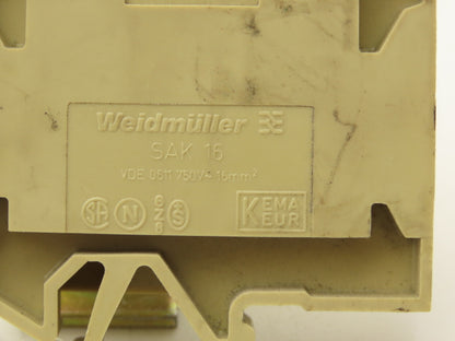 Weidmuller SAK 2.5mm² 750V Terminal DIN Rail 46.5" Lot of 172