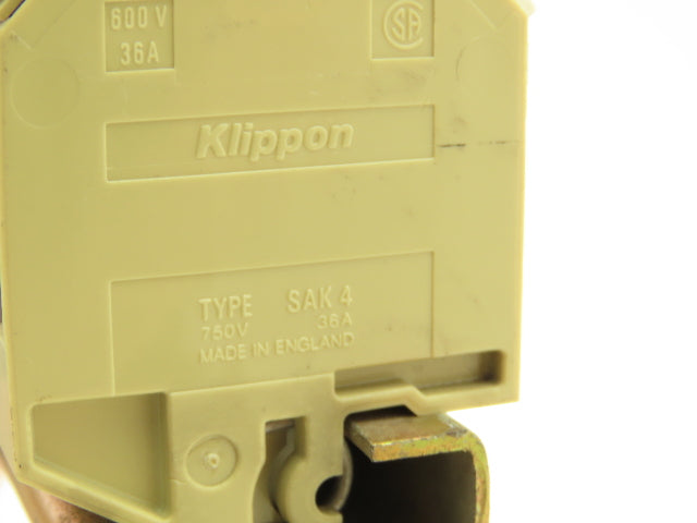 Weidmuller SAK 4mm² 36A Terminal Fuse DIN Rail 40" Lot of 136