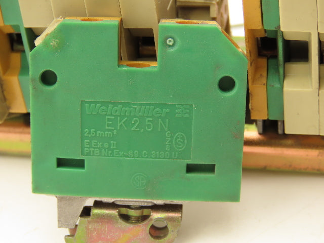 Weidmuller SAK 4mm² 36A Terminal Fuse DIN Rail 40" Lot of 136