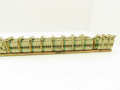 Weidmuller SAK 4mm² 36A Terminal Fuse DIN Rail 40" Lot of 136