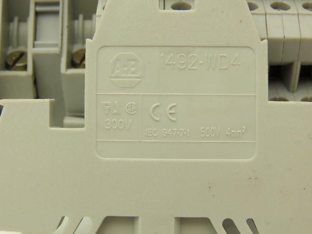 3, 4, 6-Wire Terminal DIN Rail 30" Lot of 91