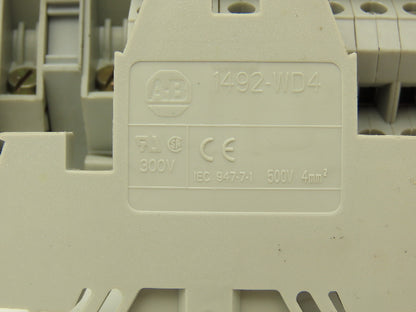 3, 4, 6-Wire Terminal DIN Rail 30" Lot of 91