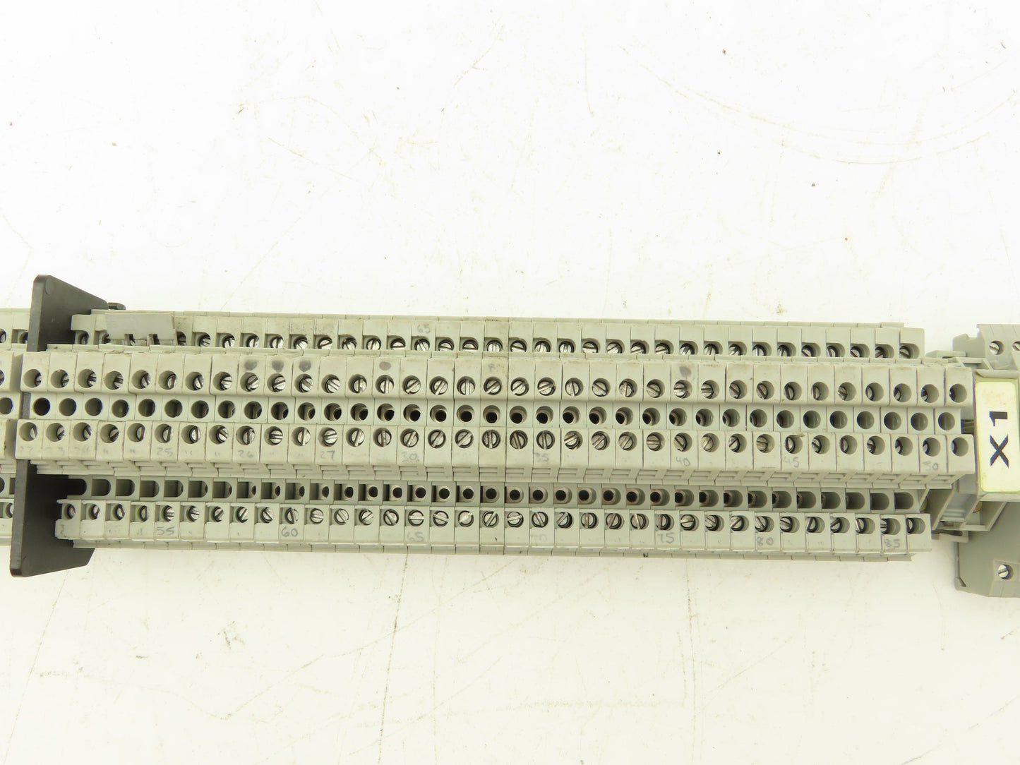 3, 4, 6-Wire Terminal DIN Rail 30" Lot of 91