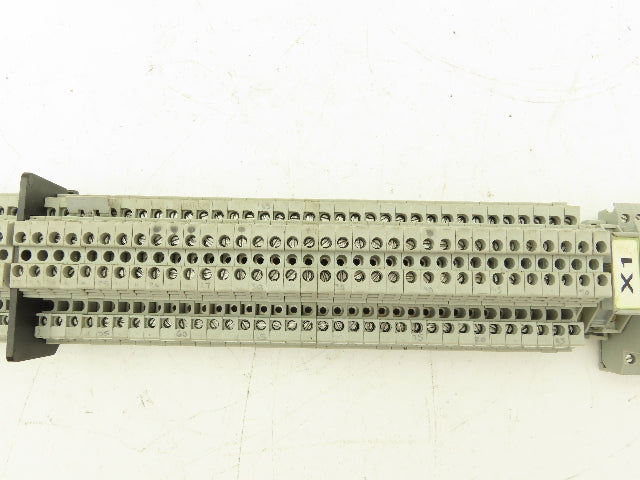 3, 4, 6-Wire Terminal DIN Rail 30" Lot of 91
