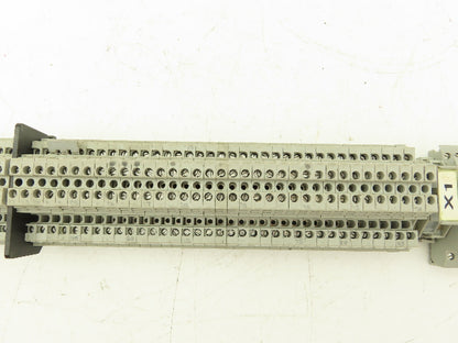 3, 4, 6-Wire Terminal DIN Rail 30" Lot of 91