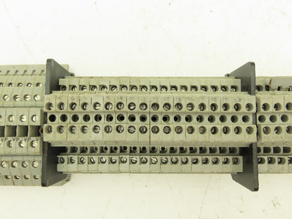 3, 4, 6-Wire Terminal DIN Rail 30" Lot of 91