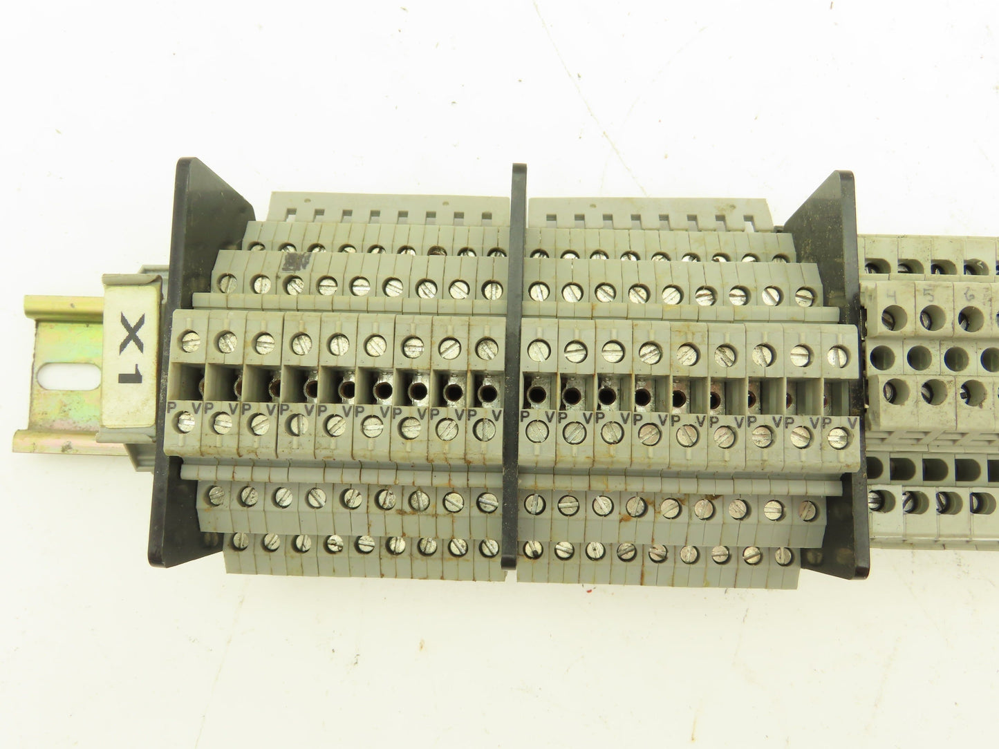 3, 4, 6-Wire Terminal DIN Rail 30" Lot of 91