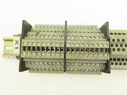 3, 4, 6-Wire Terminal DIN Rail 30" Lot of 91