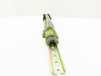3, 4, 6-Wire Terminal DIN Rail 30" Lot of 91